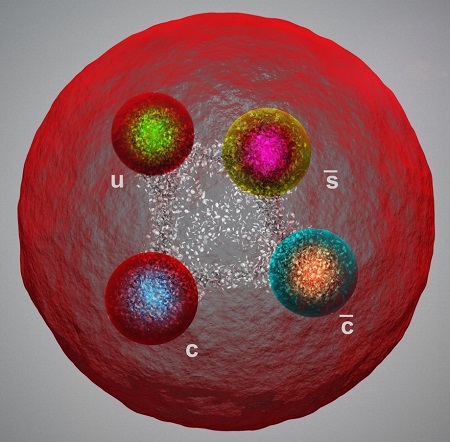 清华大学-北京大学联合研究团队主导LHCb实验发现两个含有全新夸克...